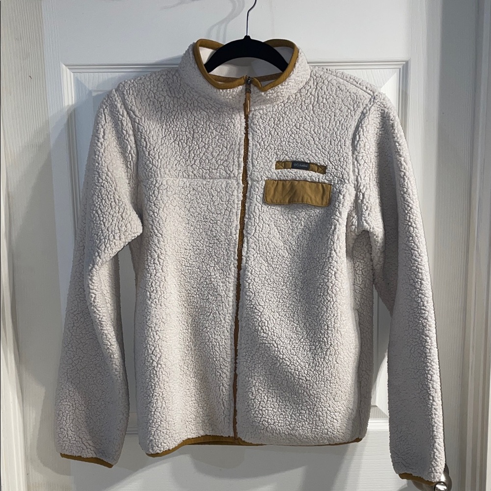Columbia teen girls sherpa Cream Fleece Jacket